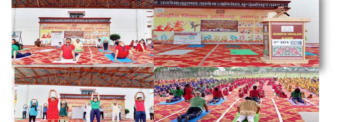 International Day of Yoga Celebration KV Aligarh 21.06.2023